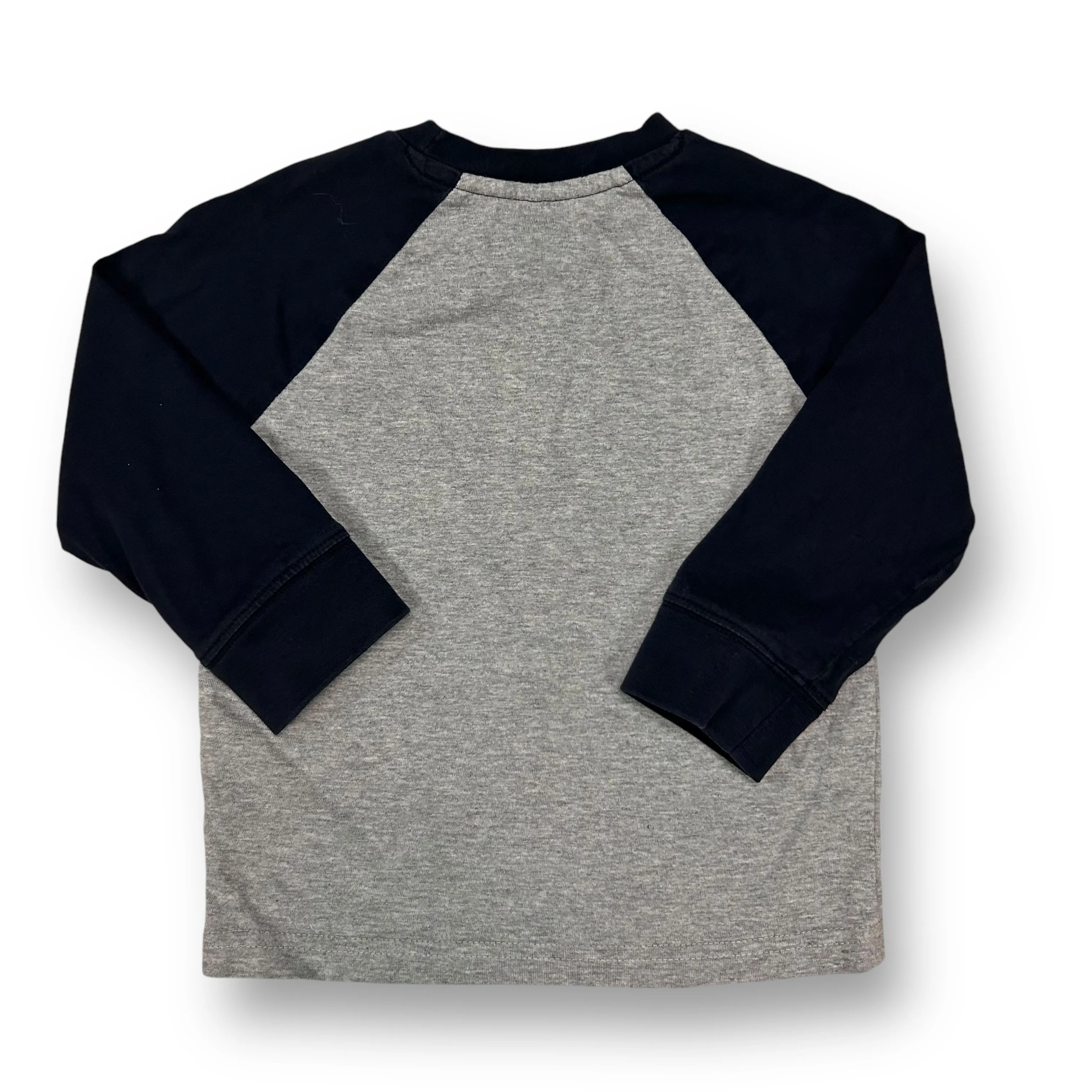 Boys Gymboree Size 18-24 Months Navy & Gray Christmas Long Sleeve Shirt