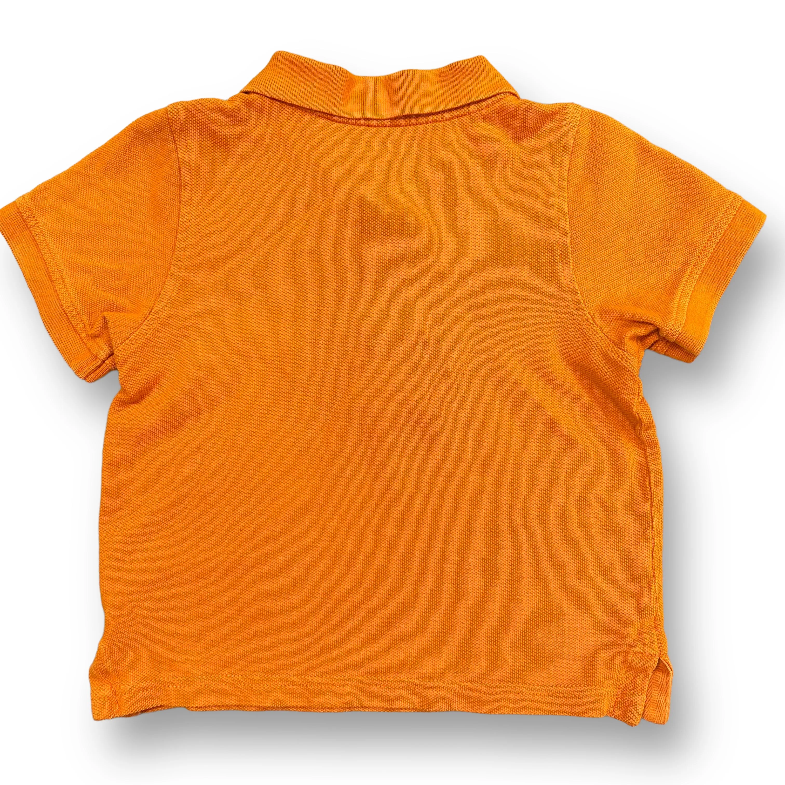 Boys Gymboree Size 2T Orange Striped Polo Shirt