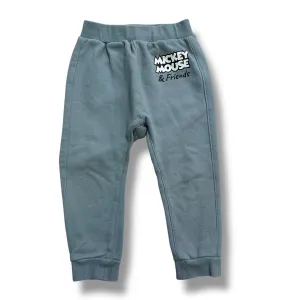 Boys H&M Size 2T Sage Green Mickey Mouse Sweatpant Joggers