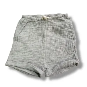 Boys H&M Size 3T Light Sage Green Organic Cotton Pull-On Shorts