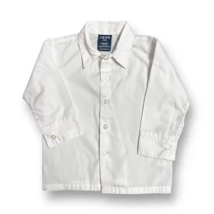 Boys Izod Size 24 Months White Button Down Dress Shirt