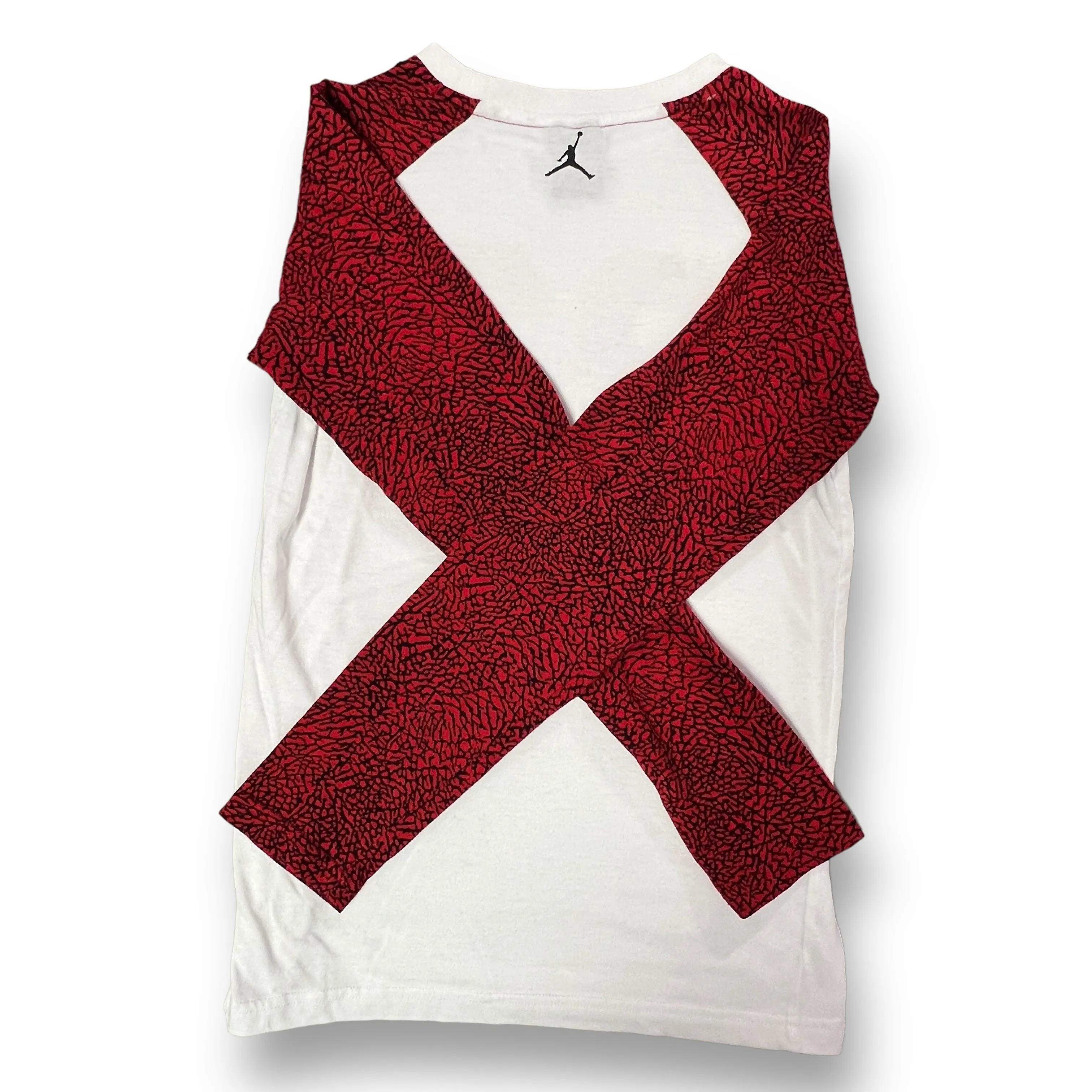 Boys Jordan Size YLG 12-13 Years Red/White Long Sleeve Athletic Tee