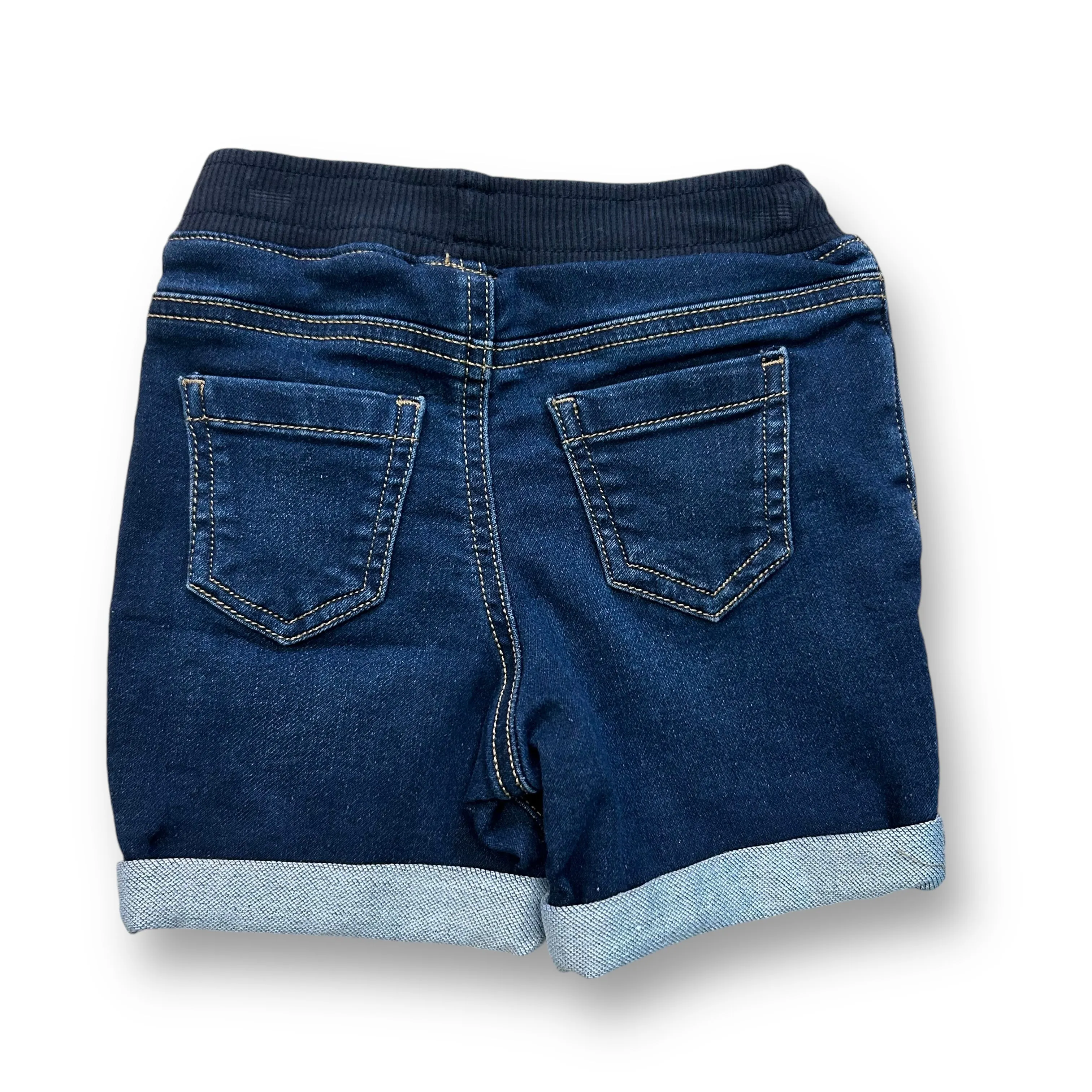 Boys Jumping Beans Size 2T Denim Elastic Waist Cuffed Shorts