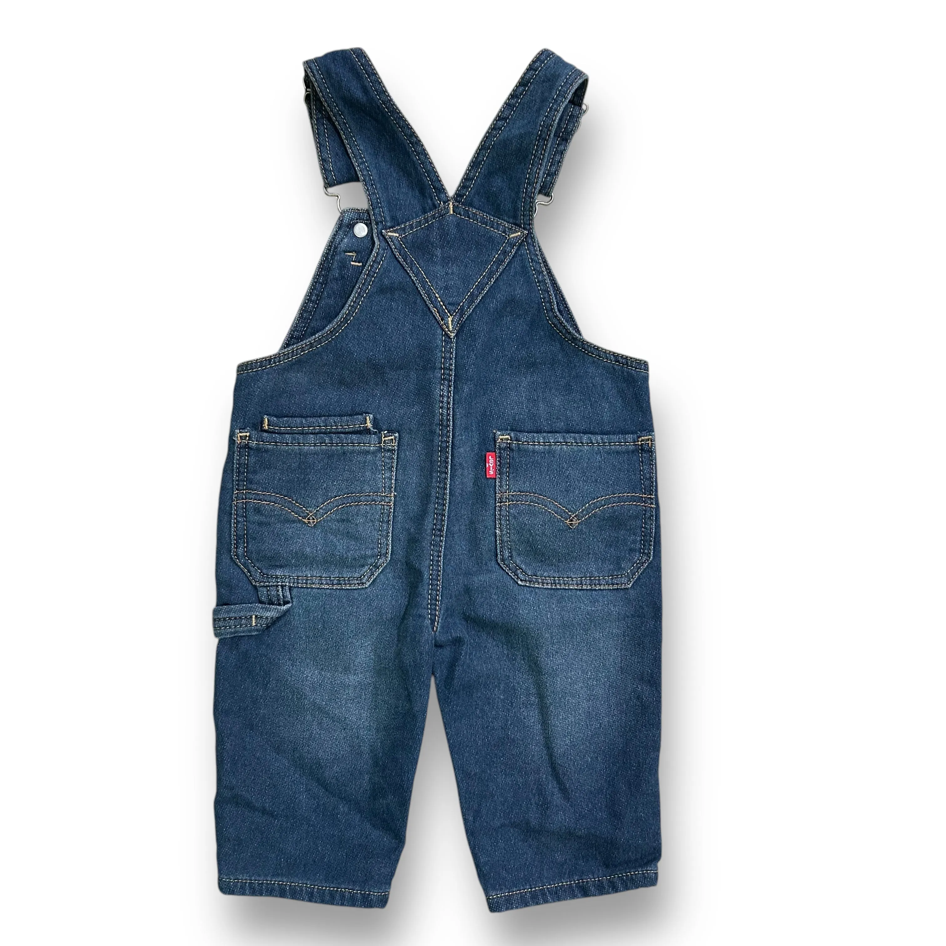 Boys Levi's Size 12 Months Denim Snap Leg Jean Overalls