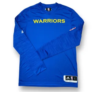 Boys NBA Size 12/14 Royal Blue Golden State Warriors Long Sleeve Shirt