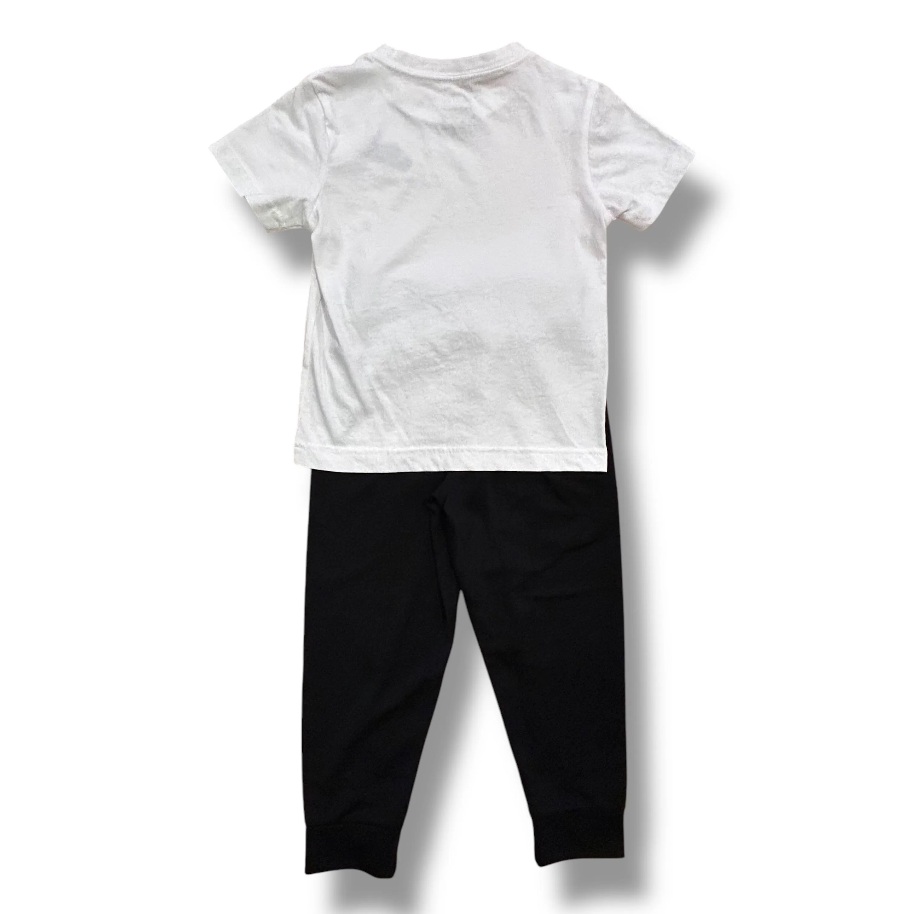 Boys Nike Size 4T White Tee and Black Athletic Pants 2-Pc Outfit