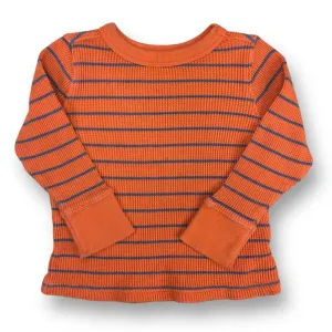 Boys Old Navy Size 12-18 Months Orange Thermal Long-Sleeve Shirt