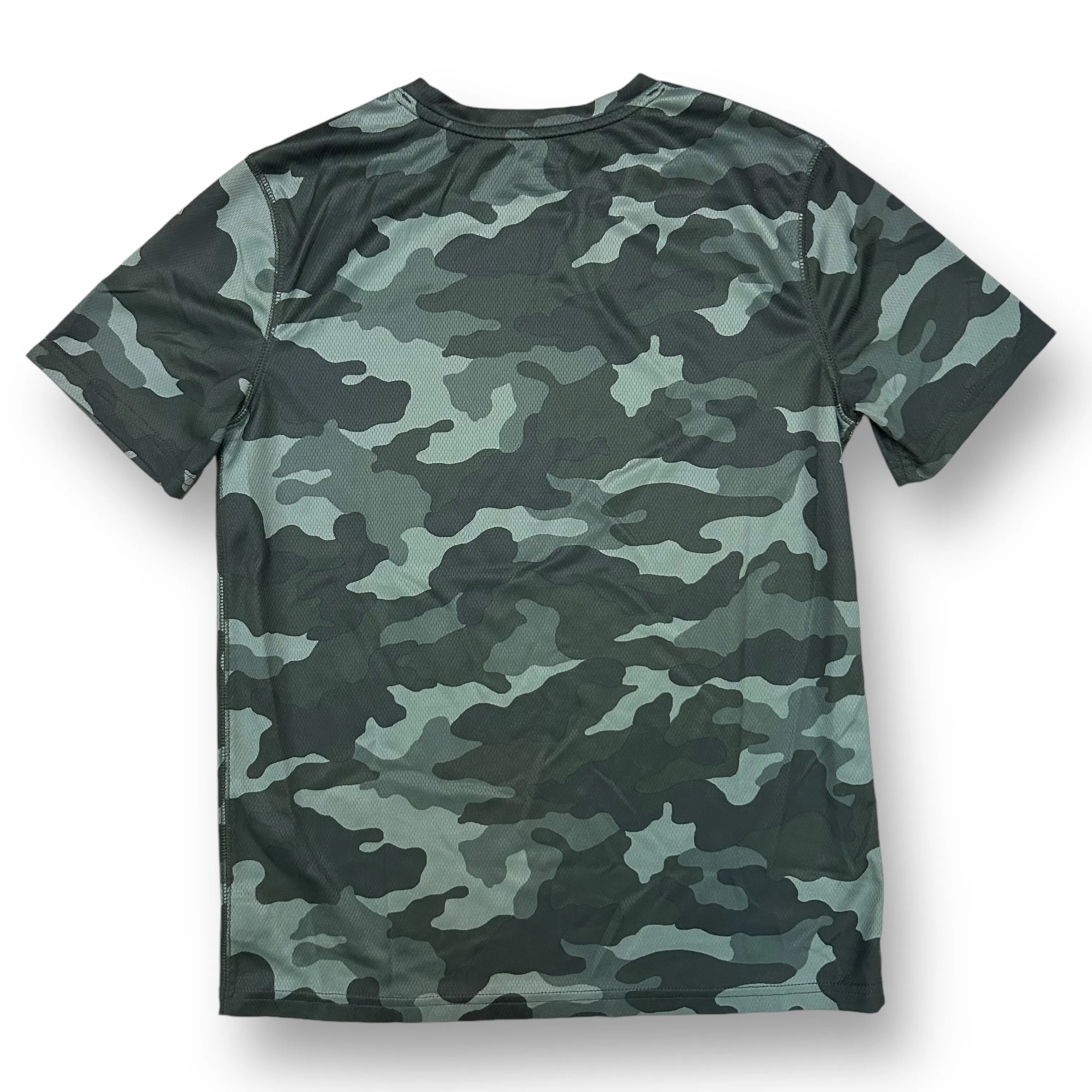 Boys Old Navy Size 14/16 YXL Green Camo Performance Short Sleeve Shirt