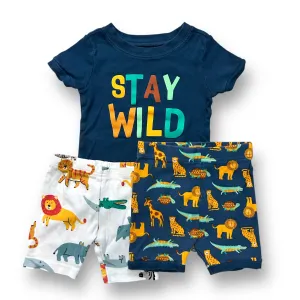 Boys Old Navy Size 18-24 Months 3-Pc Stay Wild Animal Print PJ's