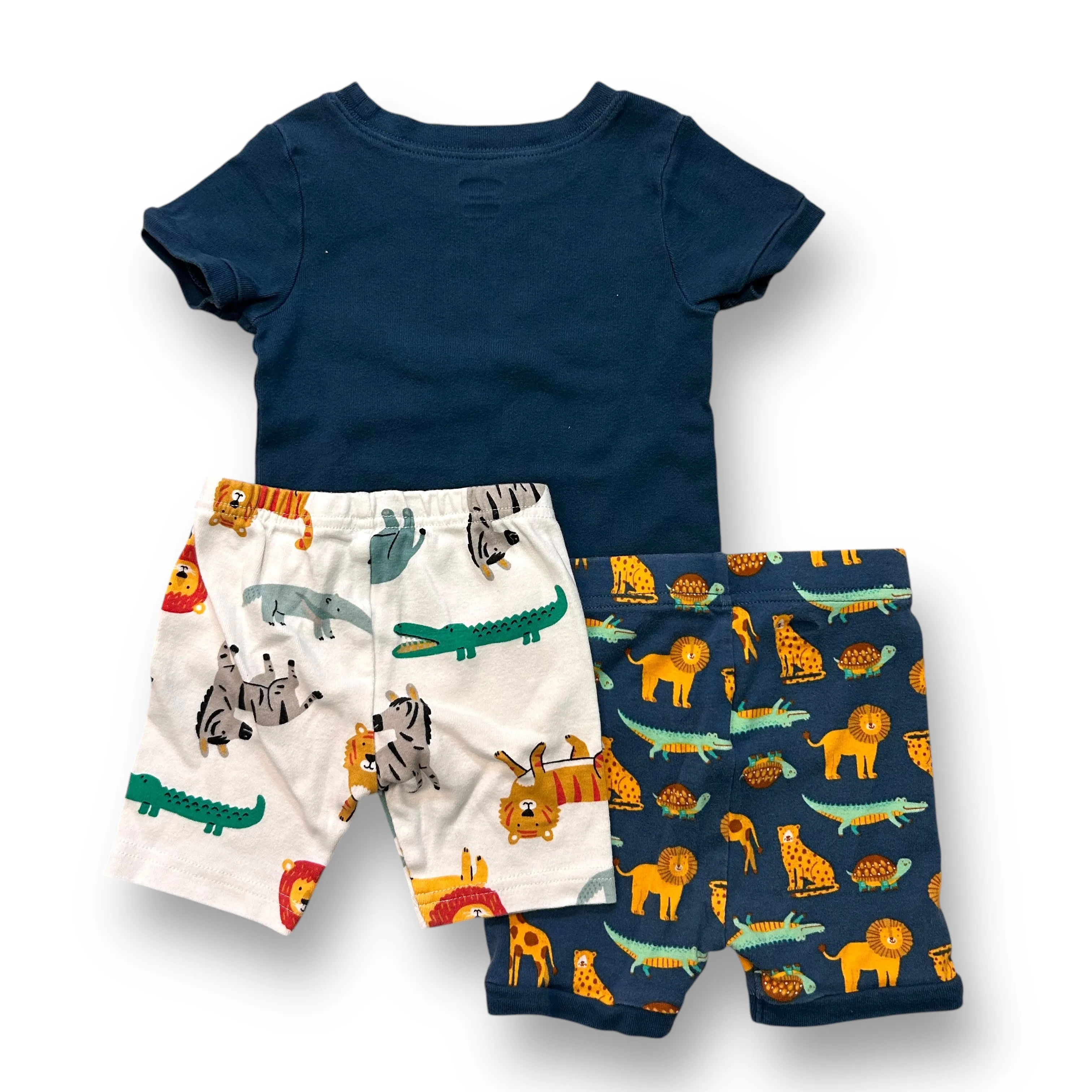 Boys Old Navy Size 18-24 Months 3-Pc Stay Wild Animal Print PJ's