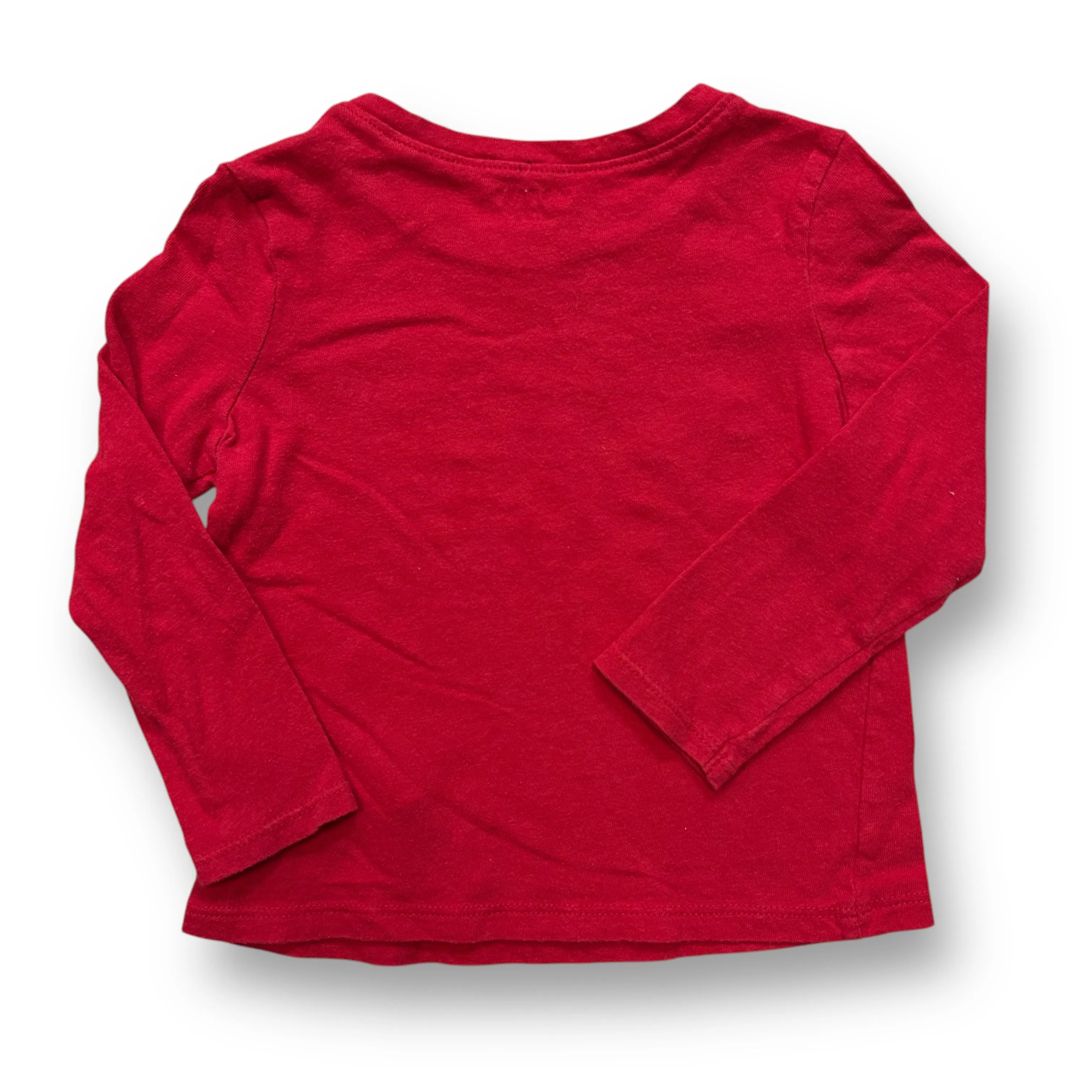 Boys Old Navy Size 2T Red 'Merry Everything' Christmas Long Sleeve Tee