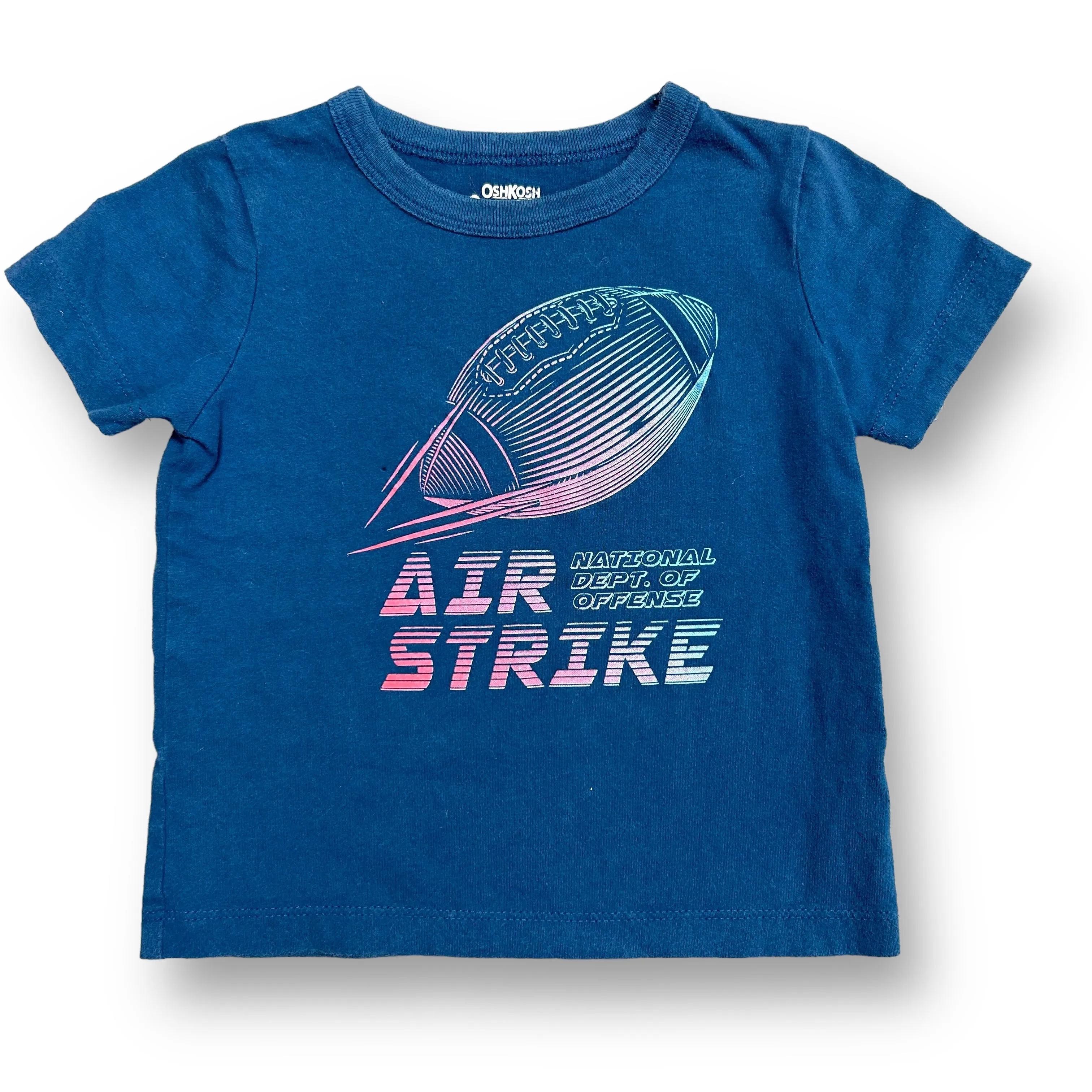 Boys OshKosh Size 18 Months Teal Blue Short Sleeve Tee