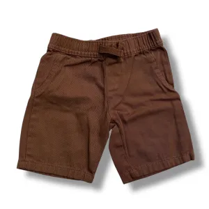 Boys Perry Ellis Size 3T Dark Brown Elastic Waist Chino Shorts