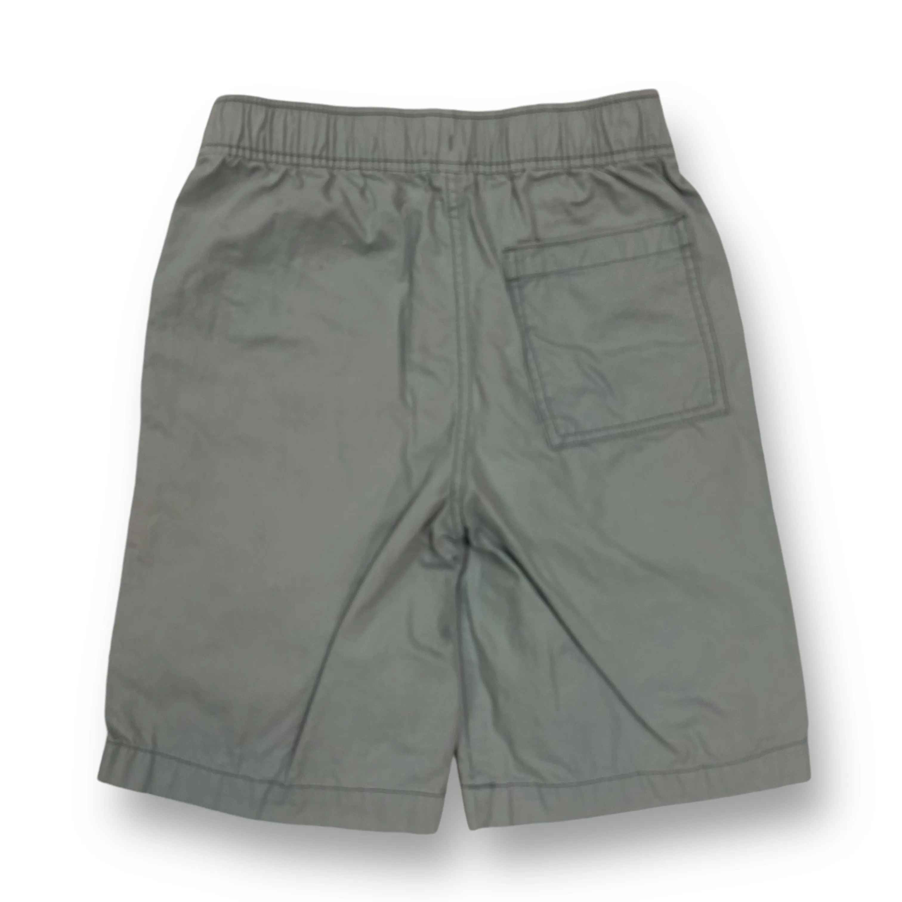 Boys Size 10 Youth Adjustable Waist Light Gray Khaki Shorts