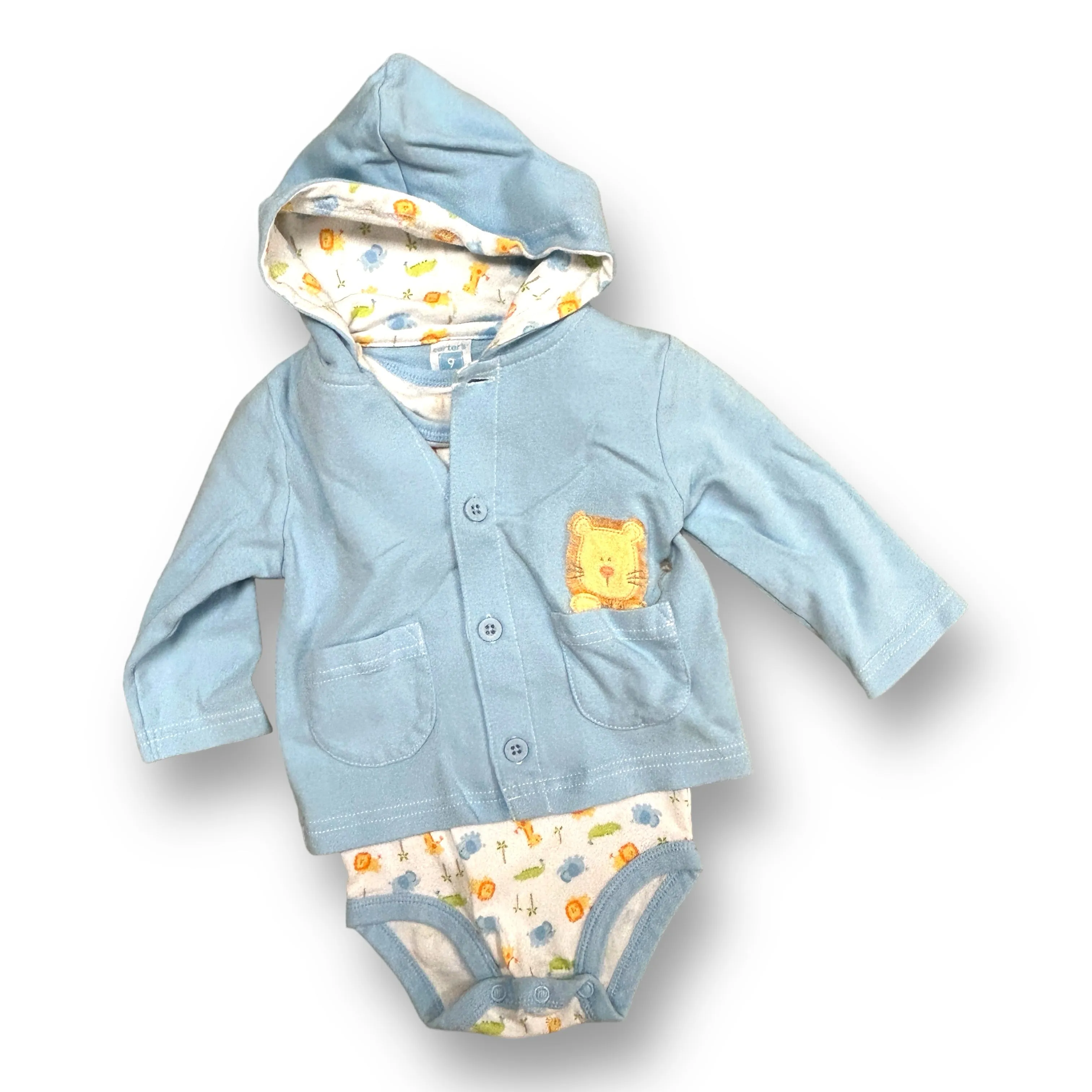 Boys Size 12 Months 4pc Mixed Lot of Shirts, Overalls, and Lightweight Jacket