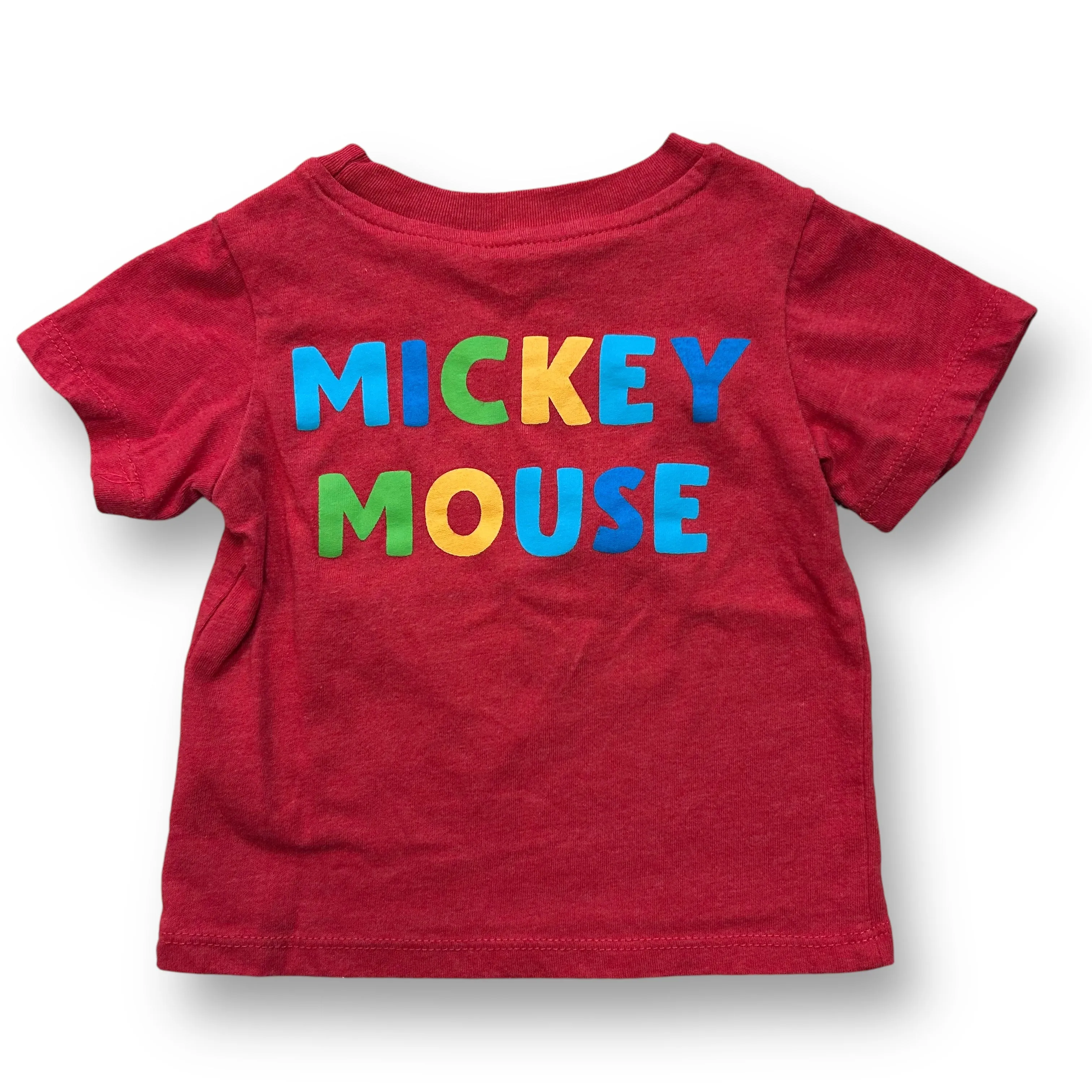 Boys Size 12 Months Romper, Shorts, Mickey Tee, and Button Down Shirt
