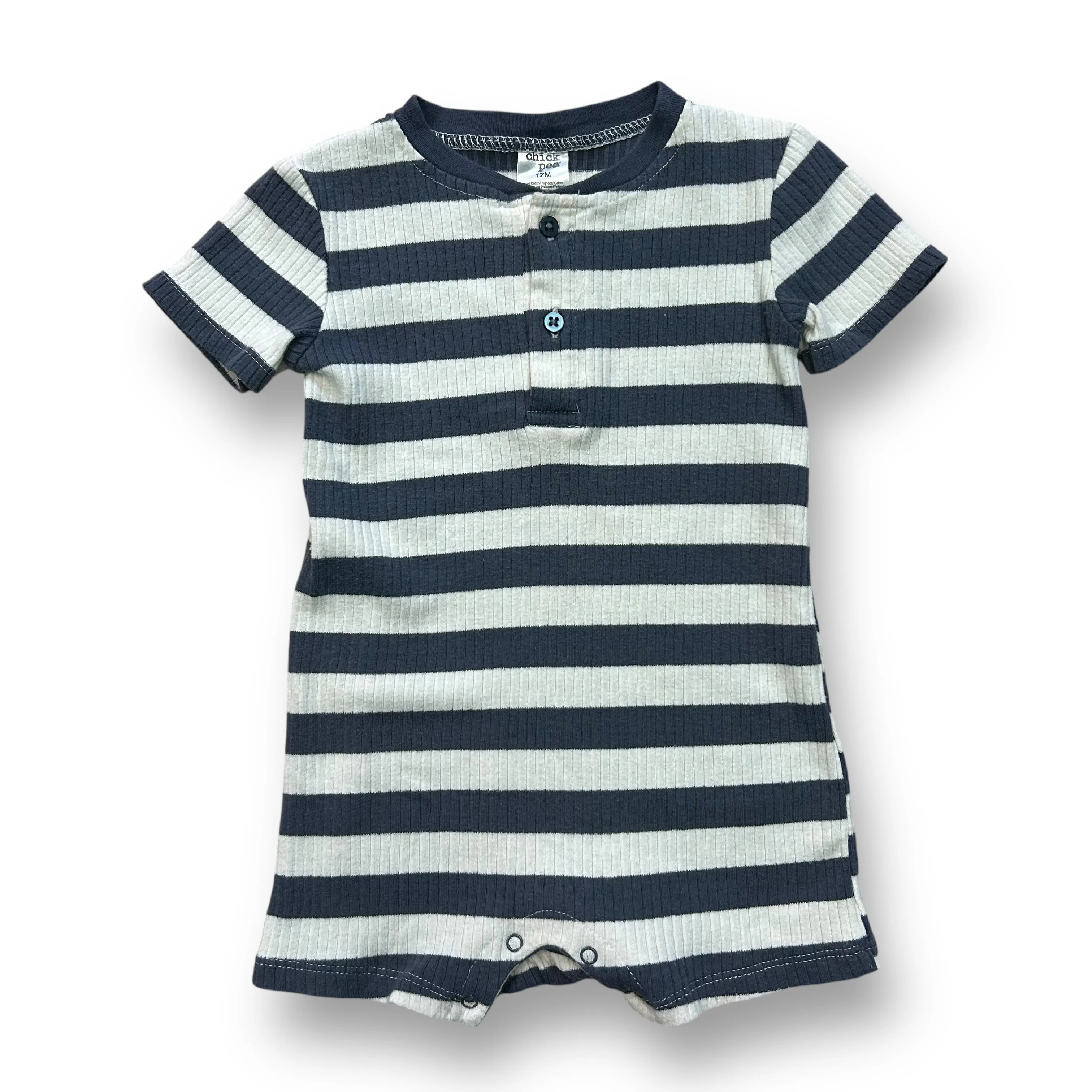 Boys Size 12 Months Romper, Shorts, Mickey Tee, and Button Down Shirt