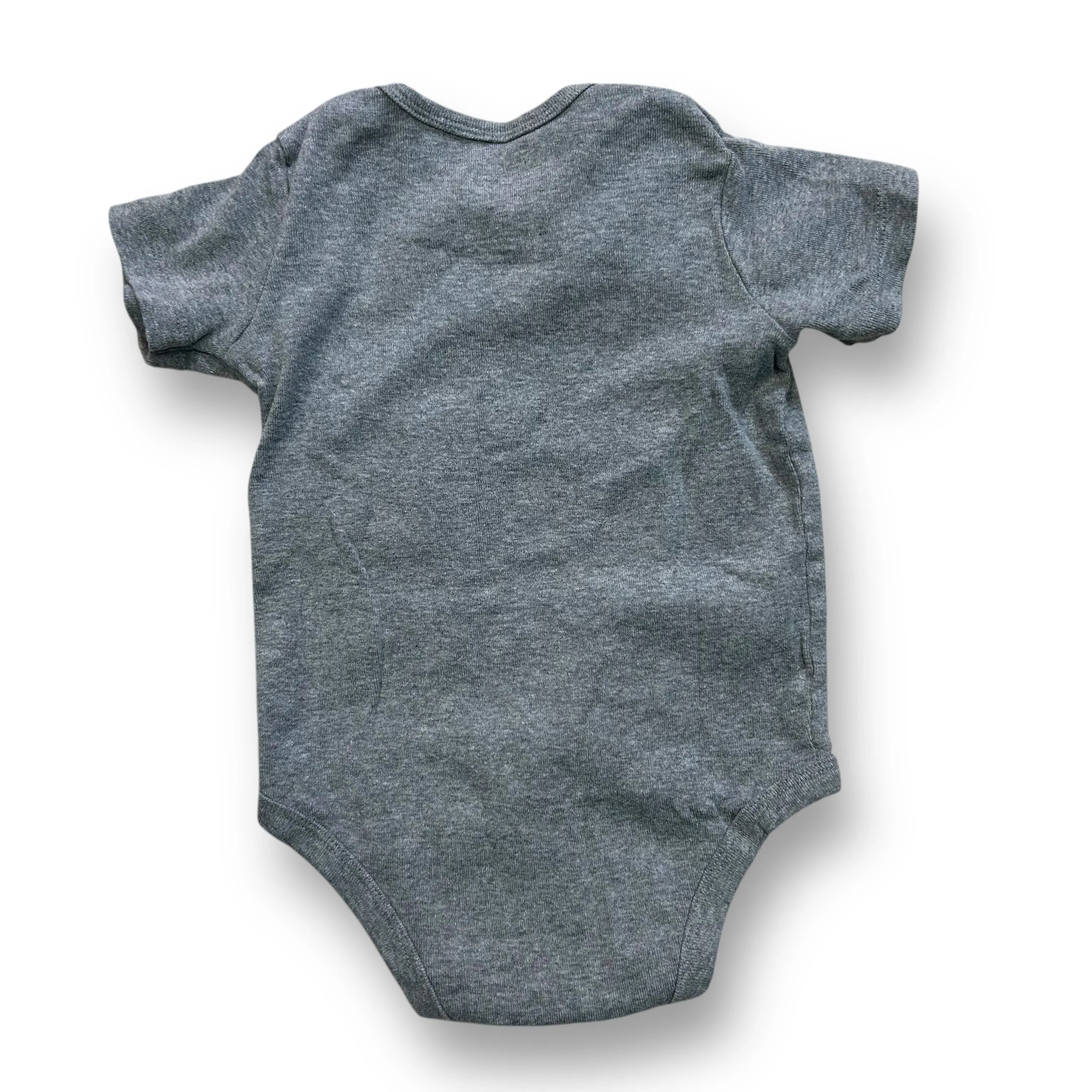 Boys Size 18 Months Heather Gray Everyday Snap-Bottom Tee