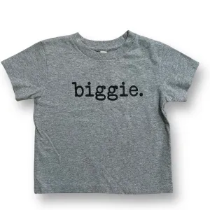 Boys Size 4 Light Gray Short Sleeve Biggie T-Shirt