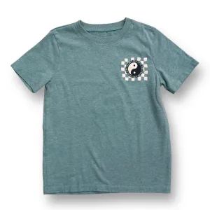 Boys Size 4T Aqua Blue Keep On Rolling Short Sleeve Tee