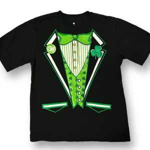 Boys St. Patrick's Day Size 10/12 Black Short Sleeve Tee