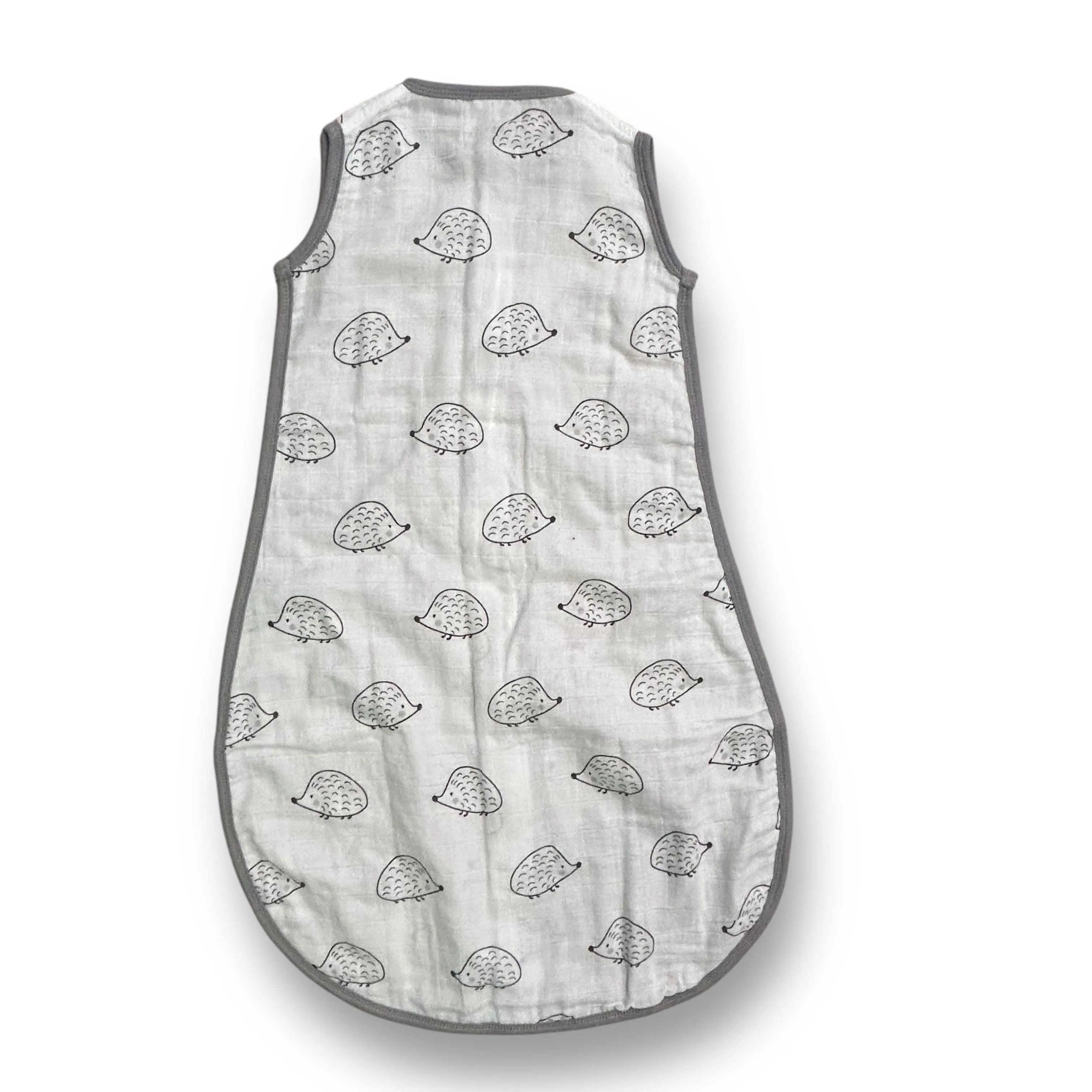 Boys Swaddle Designs Size 6-12 Months White Hedgehog zzZipMe Sack