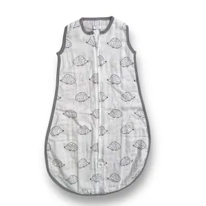 Boys Swaddle Designs Size 6-12 Months White Hedgehog zzZipMe Sack