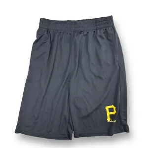 Boys Team Athletics Size 14/16 Black Pittsburgh Pirates Athletic Shorts