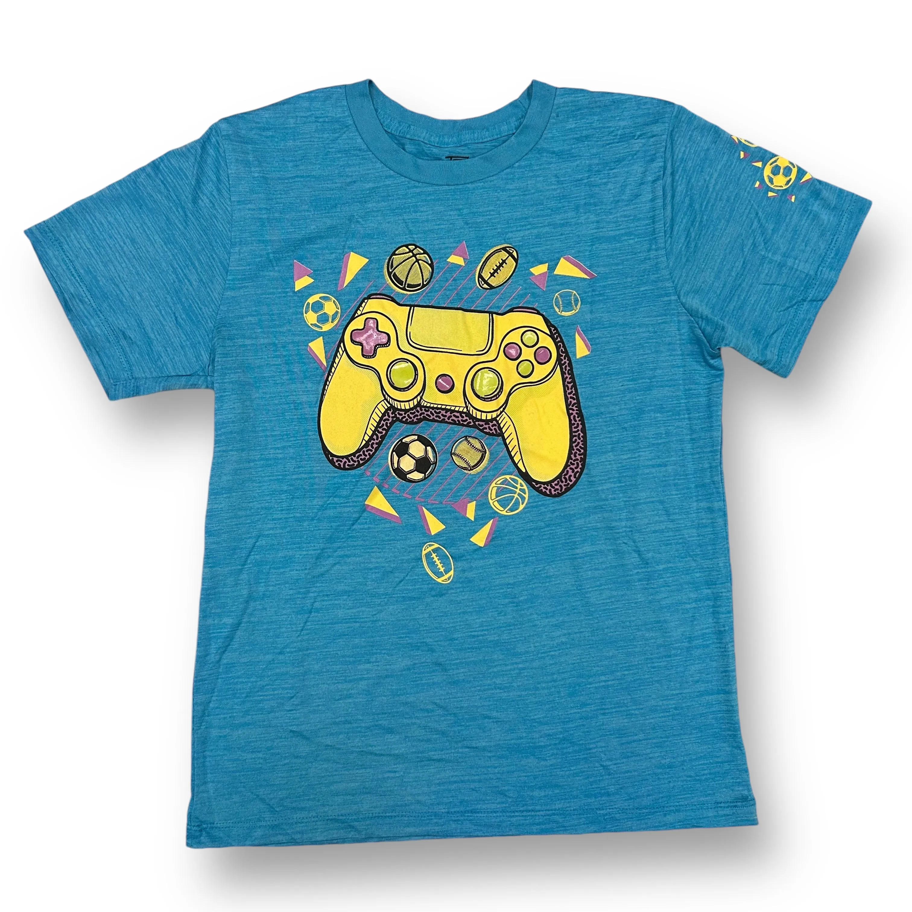 Boys Tek Gear Size 14/16 YLG Blue Gaming Performance Tee