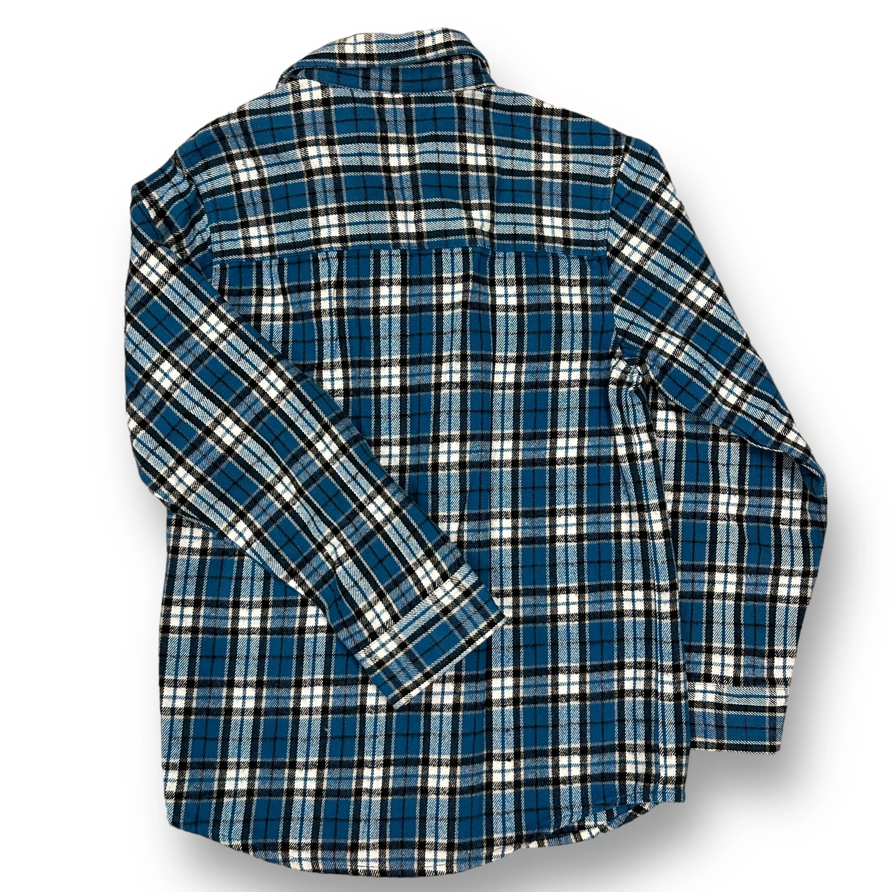 Boys Wes and Willy Size 10/12 Long Sleeve Plaid Flannel Shirt