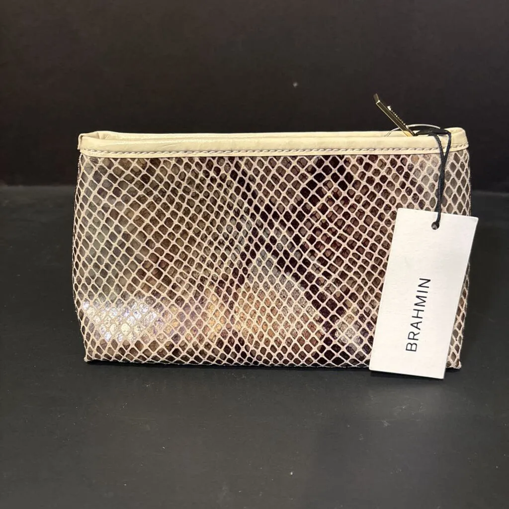 Brahmin NWT Zip Top Pouch ACCESSORIES S