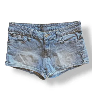 Bullhead Jean Shorts Women's Size 7 Light Blue Denim Mid-Rise