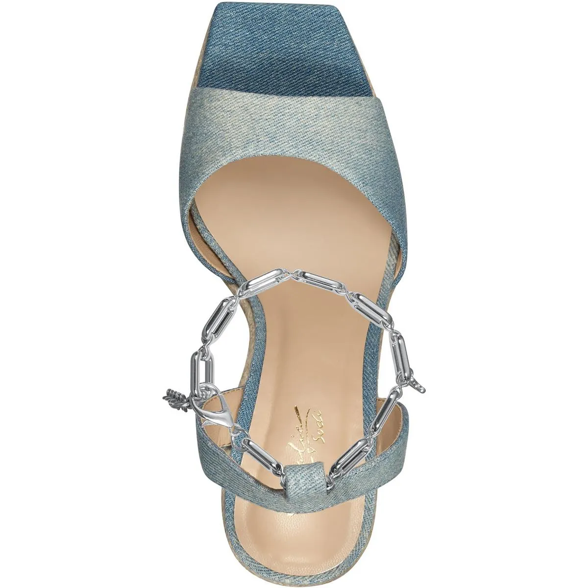 Caden Womens Chain Wedge Espadrilles
