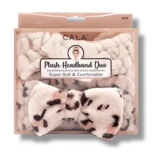 CALA Bath/Shower, Pampering, Skincare Routine Super Soft Plush Headband Duo