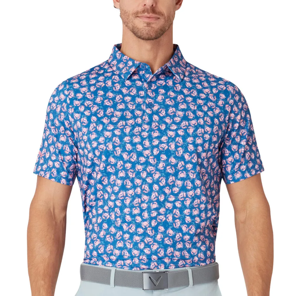 Callaway Crab Novelty Polo Shirt - Galaxy Blue