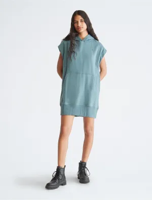Calvin Klein Archive Logo Fleece Sweatshirt Dress - Women