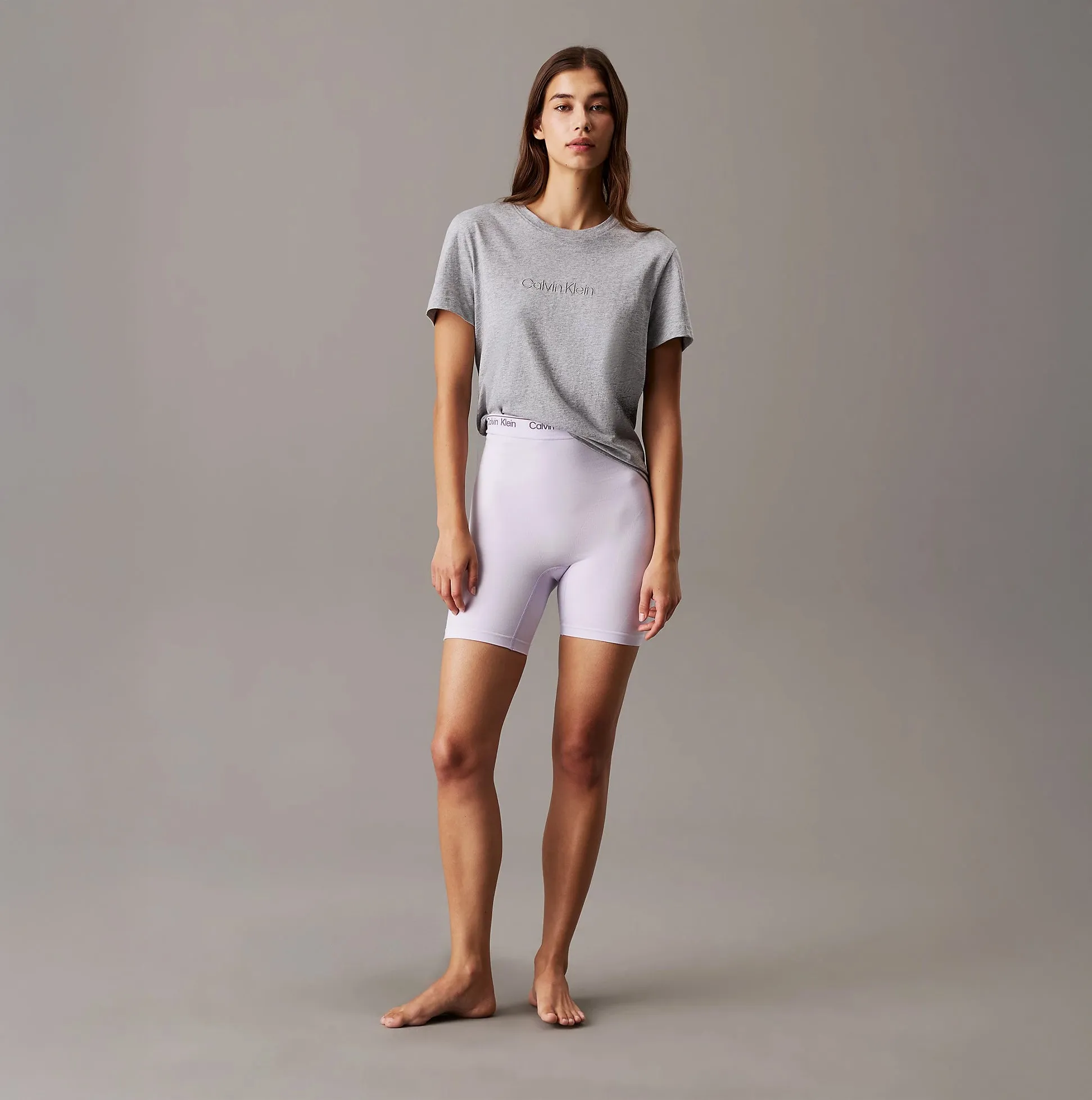 Calvin Klein CK 100% COTTON Womens Lounge T-Shirt Grey Heather