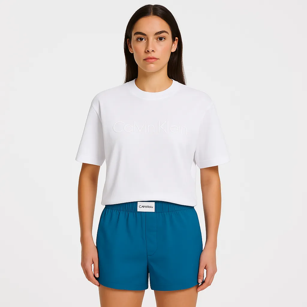 Calvin Klein MODERN COTTON Womens Short Pyjama Set Multicoloured