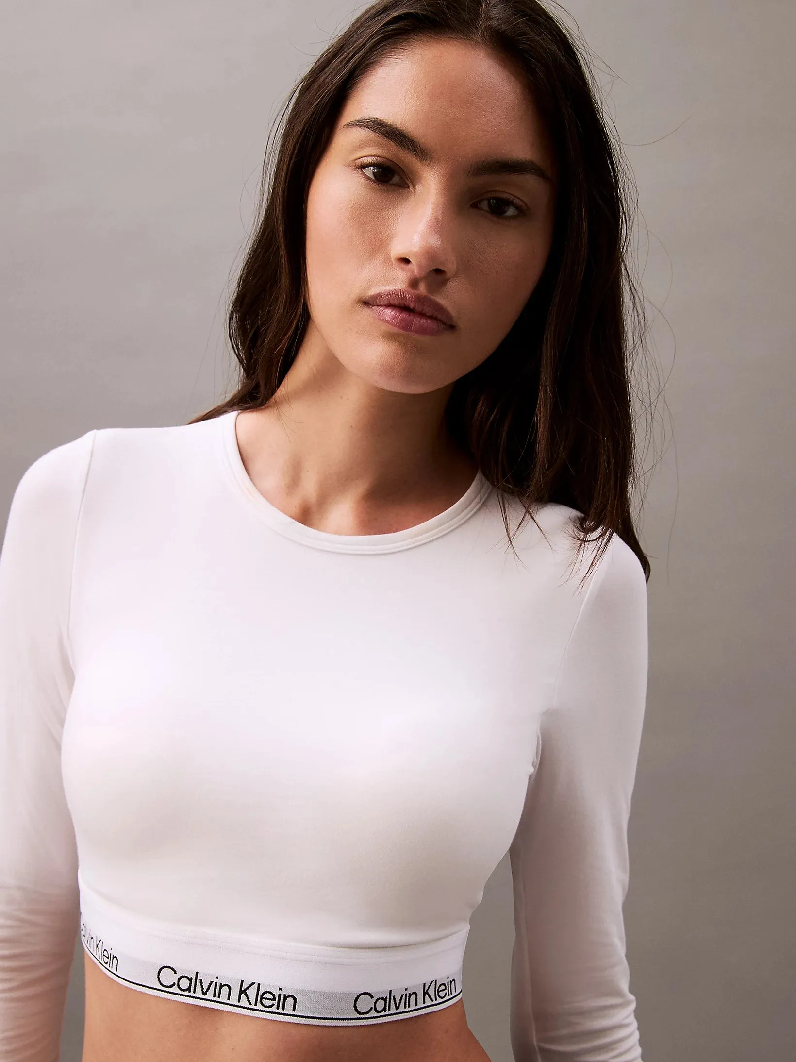 Calvin Klein MODERN COTTON Womens T-Shirt Bralette White