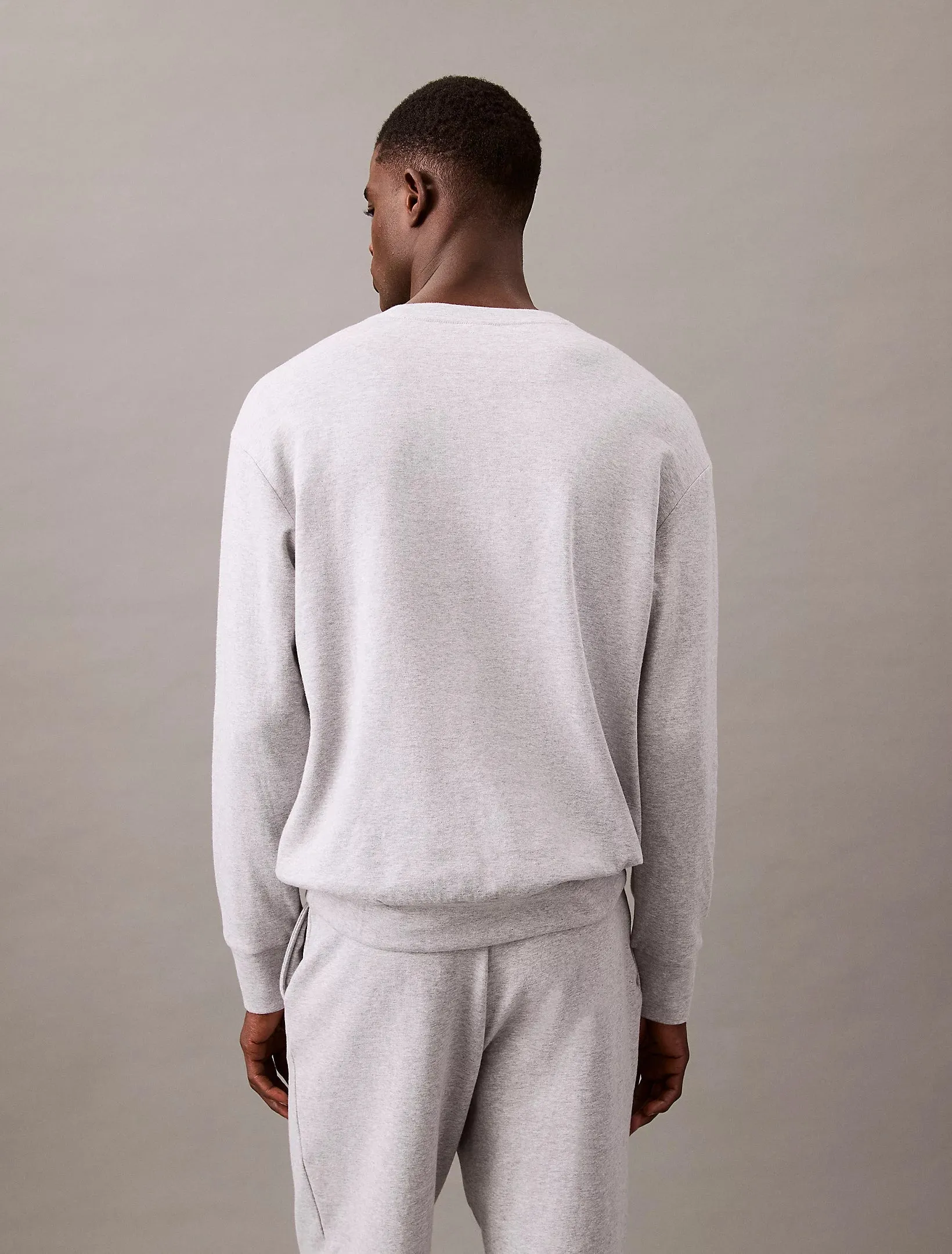 Calvin Klein MODERN TERRY Mens Sweatshirt Grey Heather