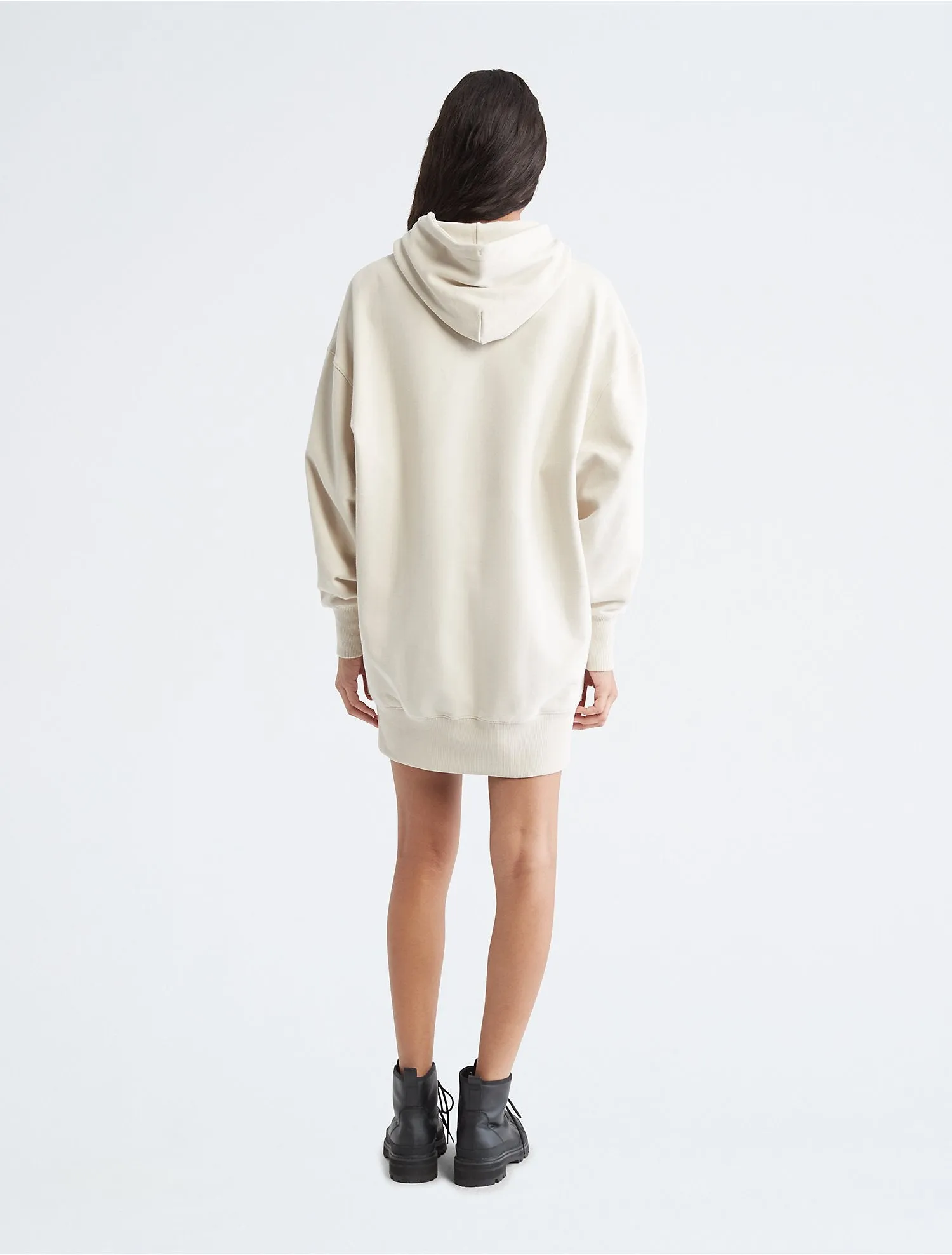Calvin Klein Polaroid Logo Sweatshirt Dress - Women