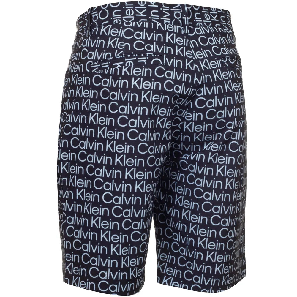 Calvin Klein Printed Genius Shorts - Evening Blue/Blue