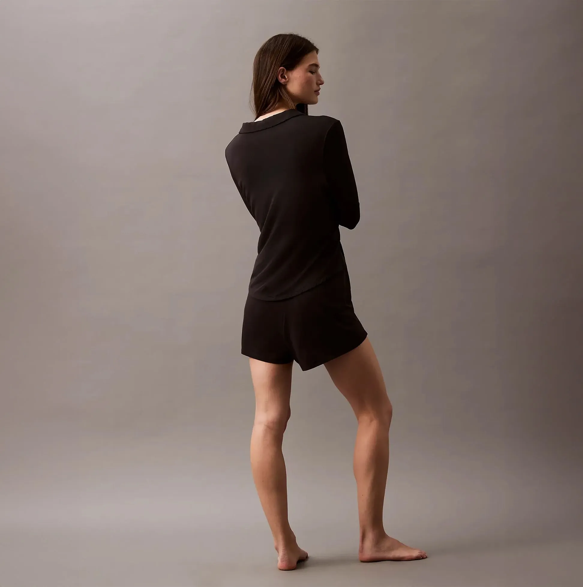 Calvin Klein ULTRA SOFT MODAL Womens Lounge Shorts Black