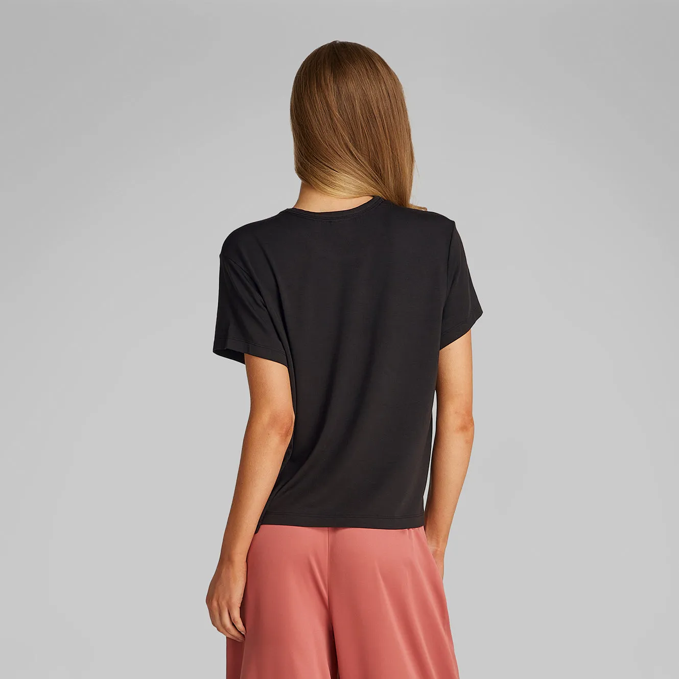 Calvin Klein ULTRA SOFT MODAL Womens Lounge T-Shirt Black