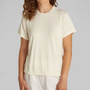 Calvin Klein ULTRA SOFT MODAL Womens Lounge T-Shirt Ivory