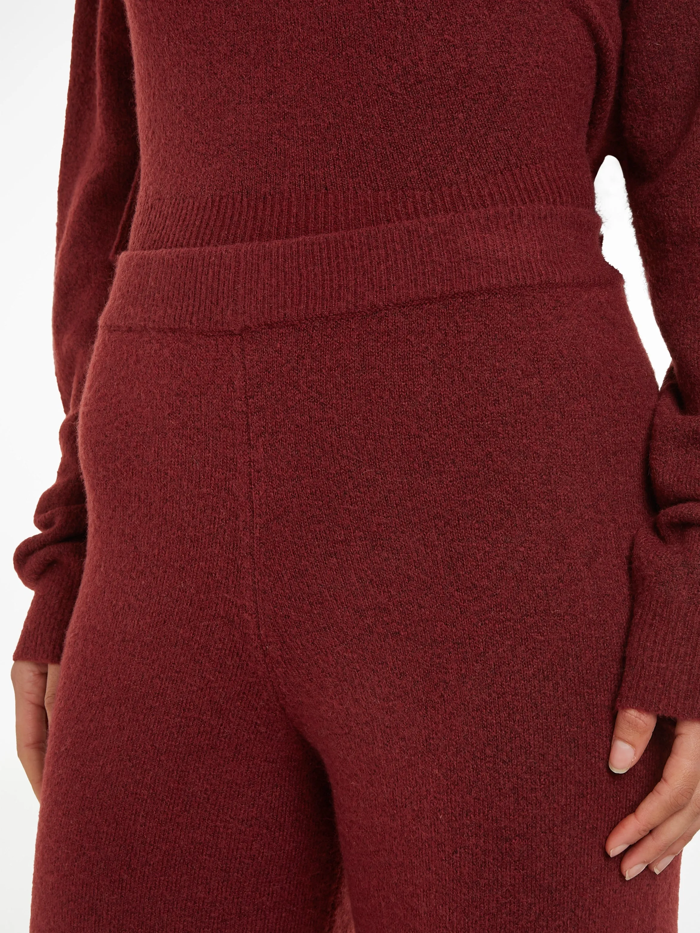 Calvin Klein Womens Pants Tawny Port Red