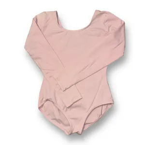 Capezio Youth Girl Size M 10/12 Pink Long Sleeve Dance Leotard