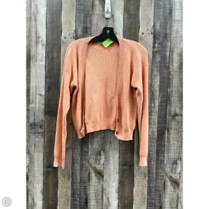 Cardigan By Forever 21 In Peach, Size: S