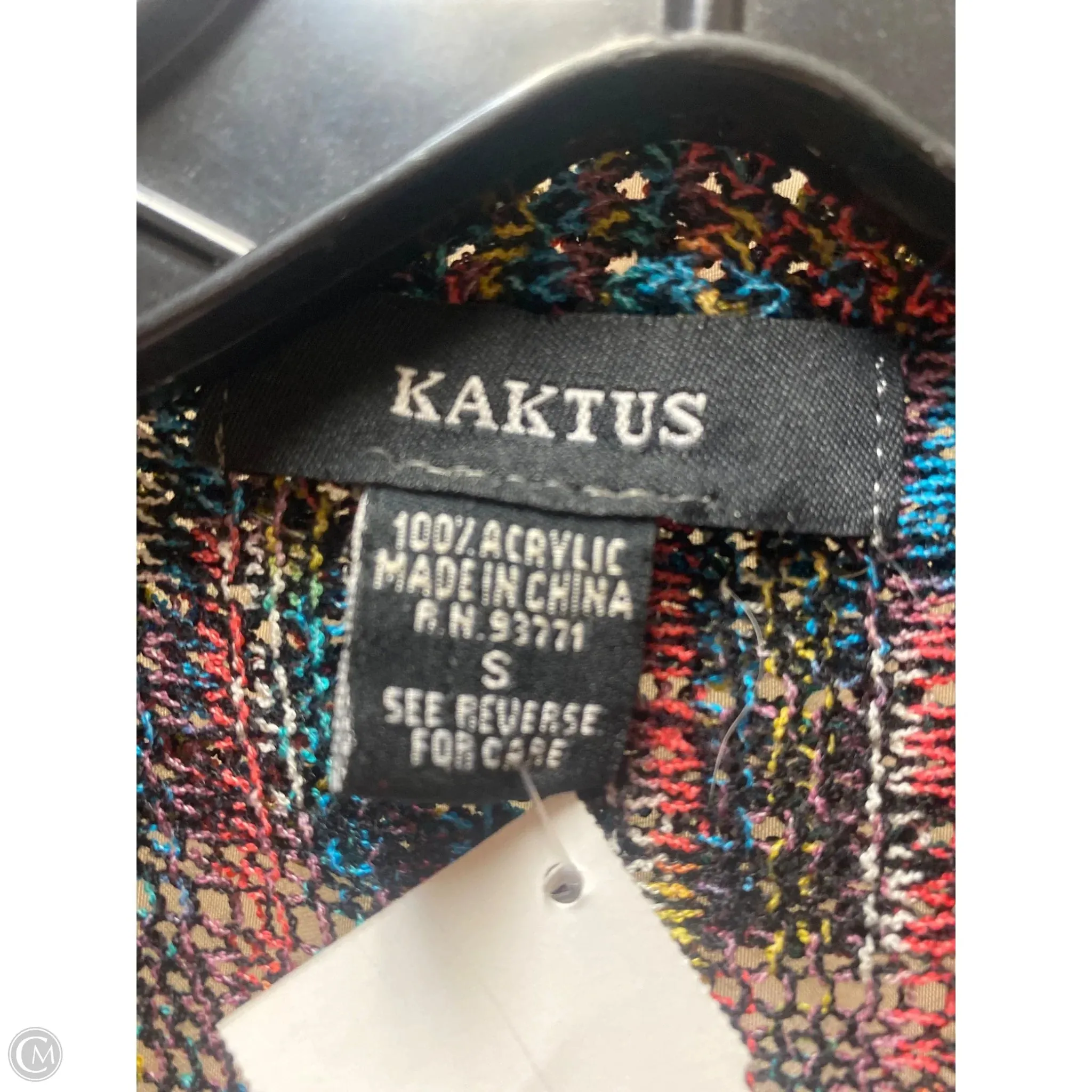 Cardigan By Kaktus In Multi-colored, Size: S