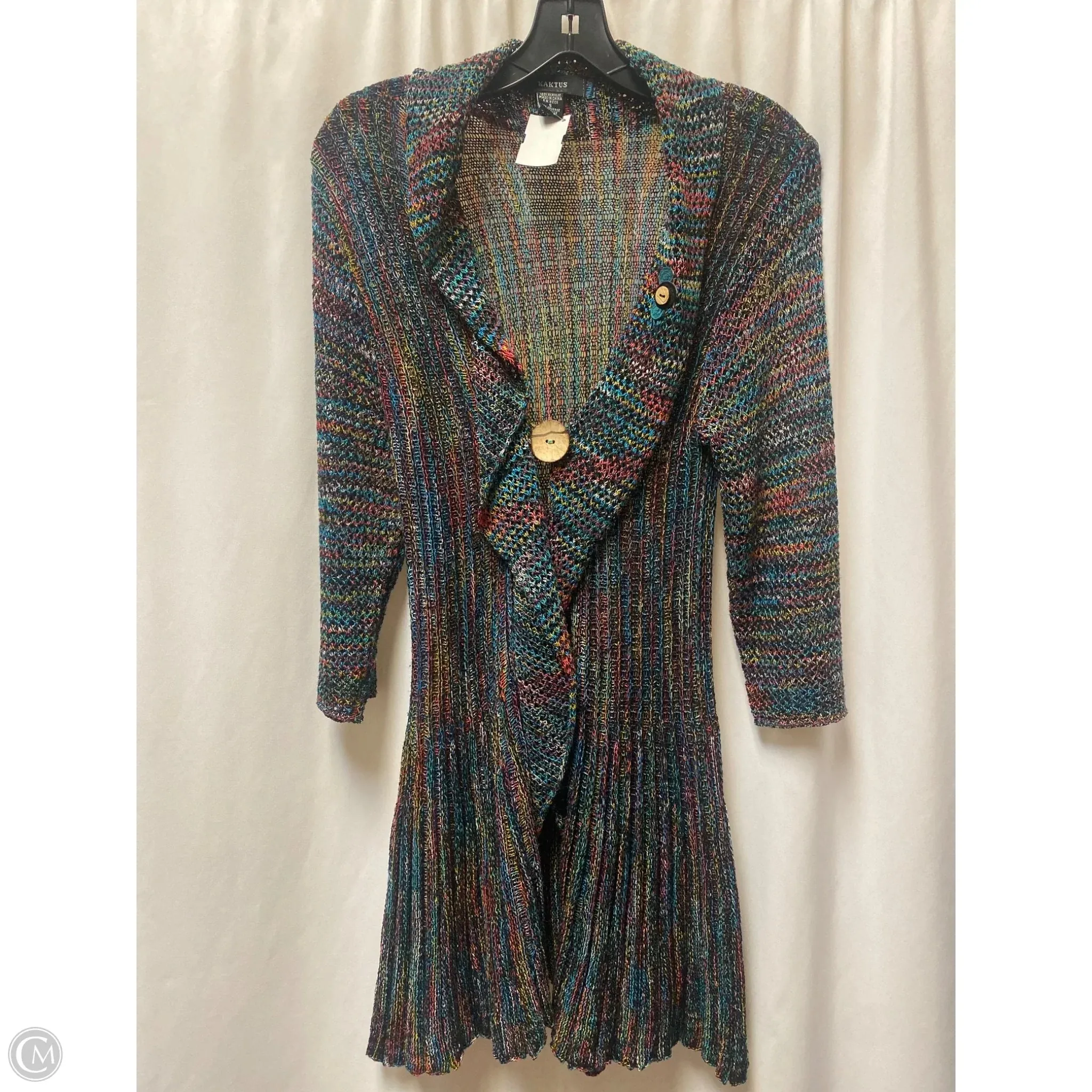 Cardigan By Kaktus In Multi-colored, Size: S